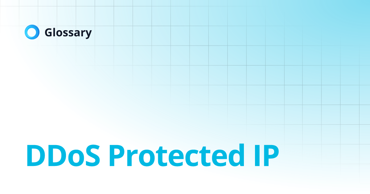 DDoS Protected IP | Glossary