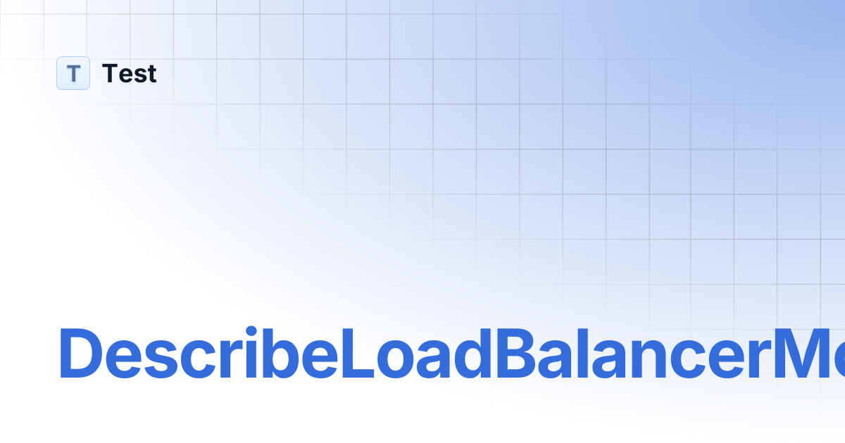 DescribeLoadBalancerMonitorData | 临时发布分支(不随迭代） | Test